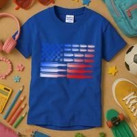 USA American Bullet Flag Kids T-Shirt thumb 3