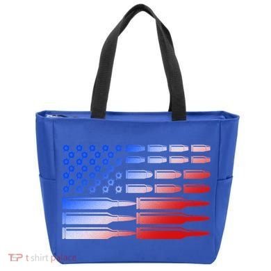 USA American Bullet Flag Tote Bag