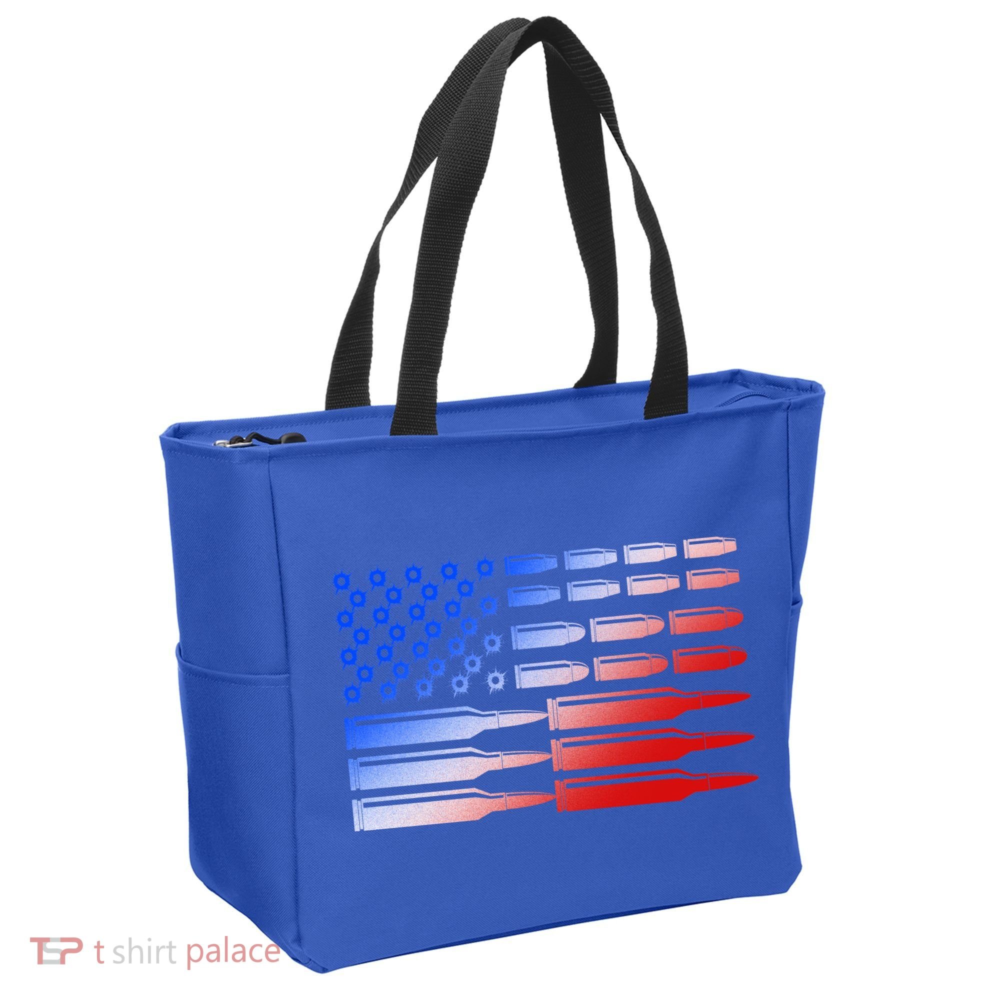USA American Bullet Flag Tote Bag