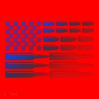 USA American Bullet Flag Santa Hat thumb 1