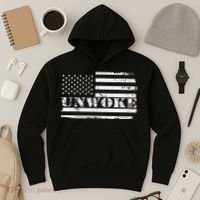 Unwoke Awake But Not Woke Hoodie thumb 3