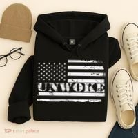 Unwoke Awake But Not Woke Hoodie thumb 4