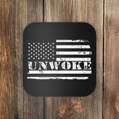 Unwoke Awake But Not Woke Coaster