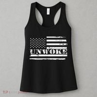 Unwoke Awake But Not Woke Women's Tank Top thumb 3