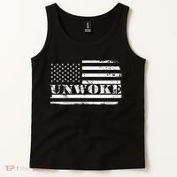 Unwoke Awake But Not Woke Tank Top thumb 2