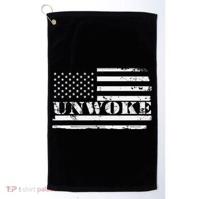 Unwoke Awake But Not Woke Golf Towel