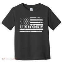 Unwoke Awake But Not Woke Toddler T-Shirt thumb 0