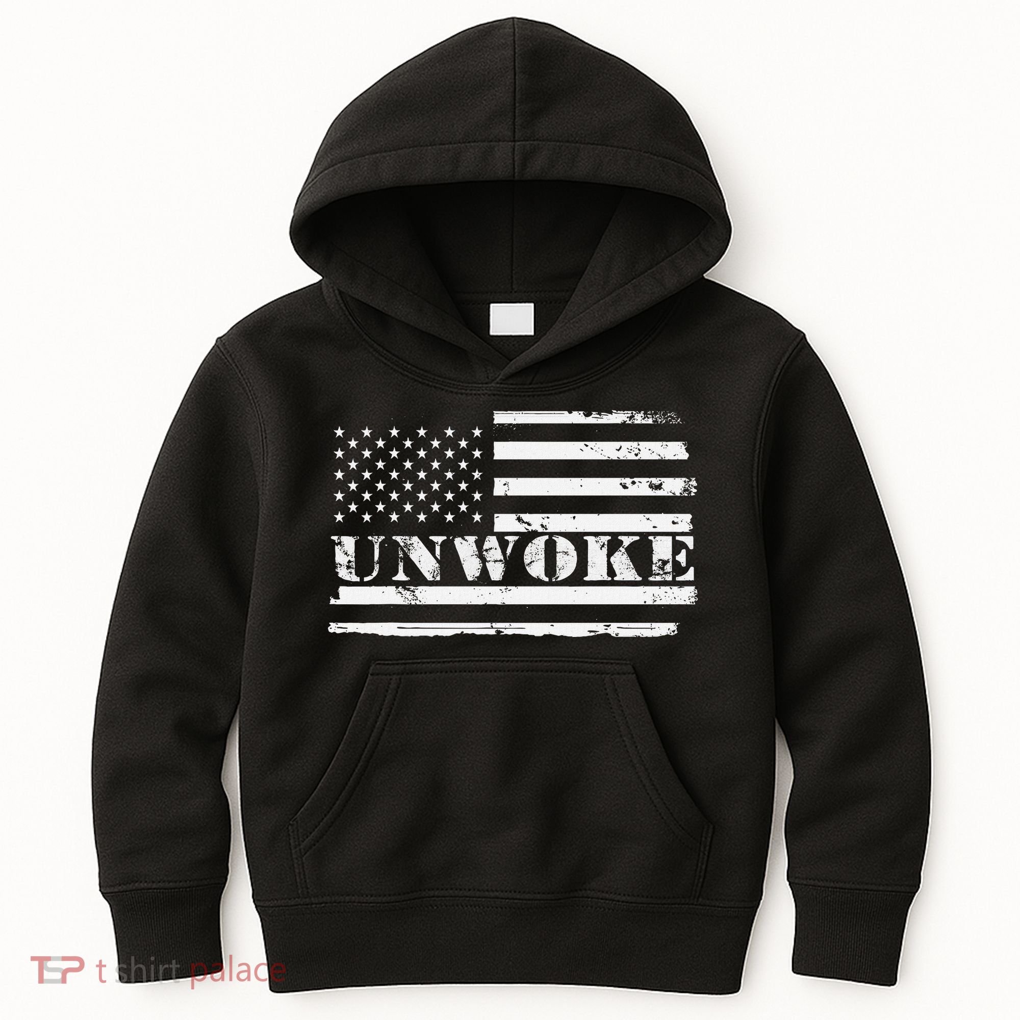 Unwoke Awake But Not Woke Kids Hoodie