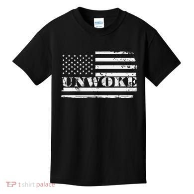 Unwoke Awake But Not Woke Kids T-Shirt
