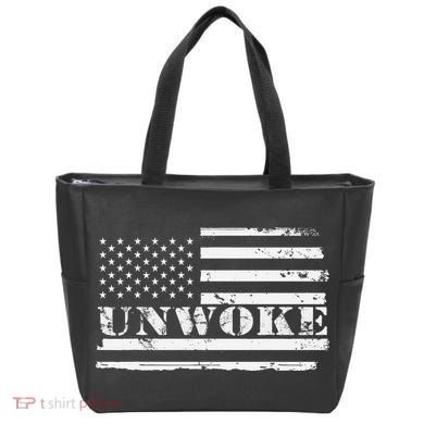 Unwoke Awake But Not Woke Tote Bag