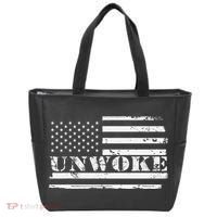 Unwoke Awake But Not Woke Tote Bag thumb 0