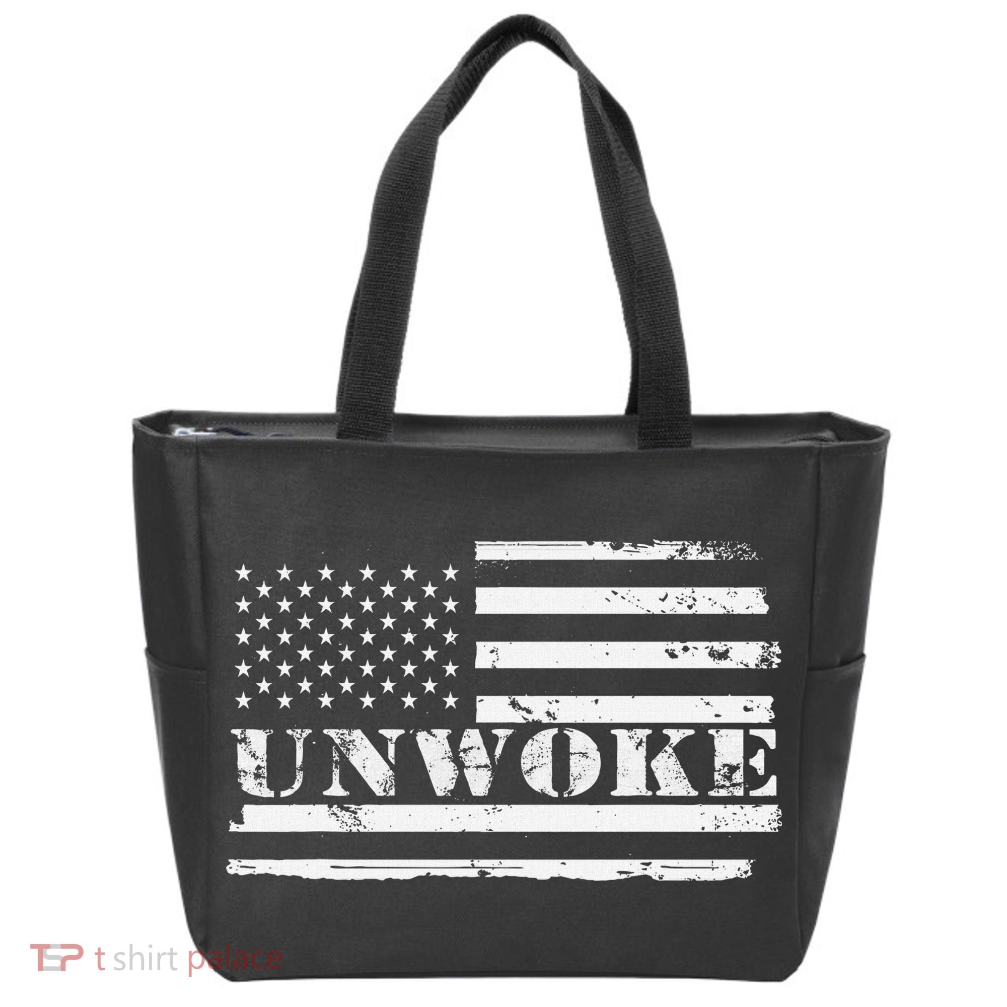 Unwoke Awake But Not Woke Tote Bag