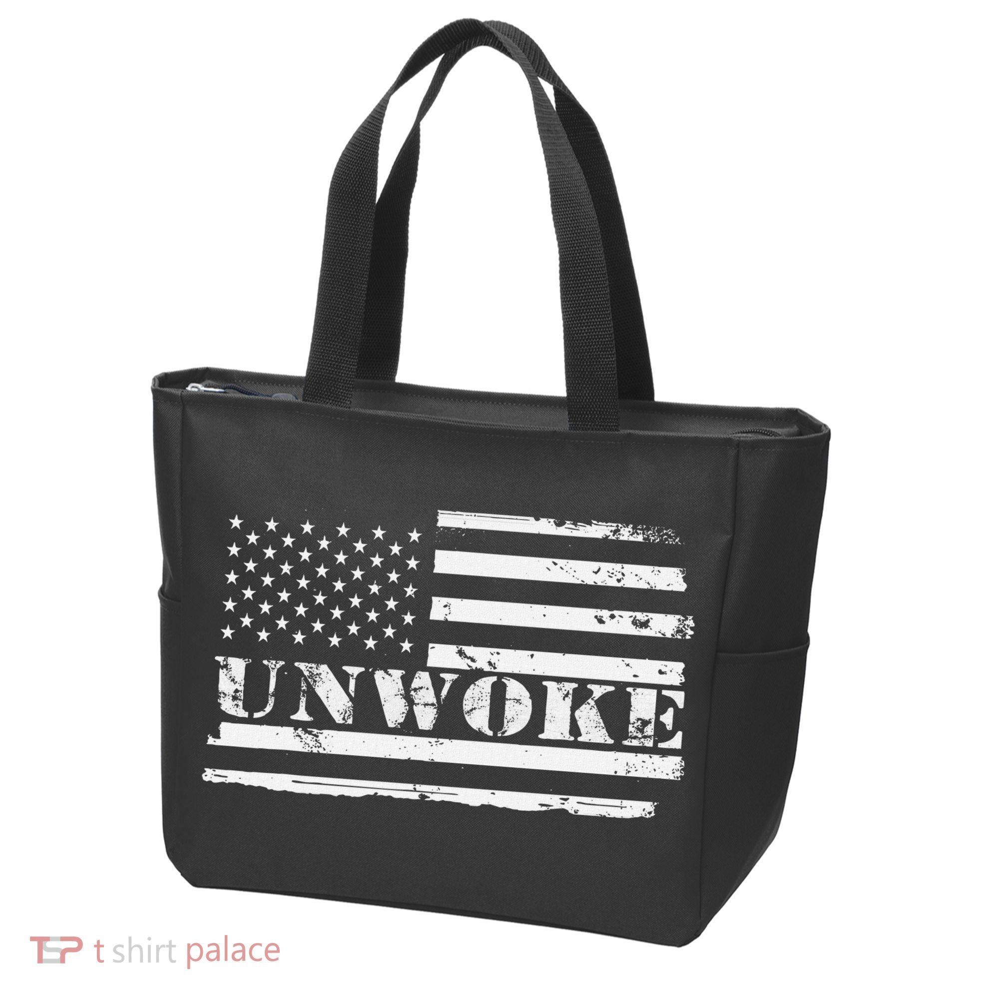 Unwoke Awake But Not Woke Tote Bag