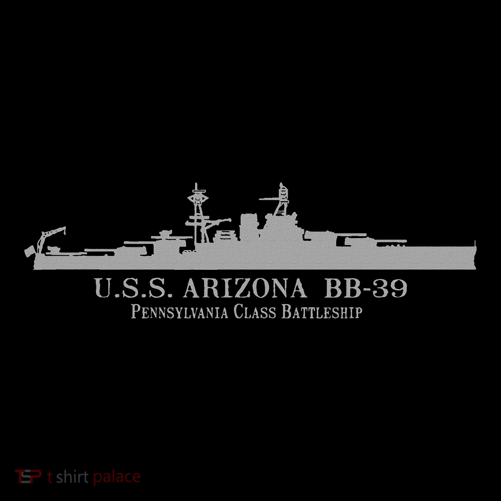 U.S.S. Arizona Bb 39 Battleship Wwii Tech Drawing Women's Hoodie