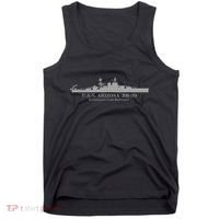 U.S.S. Arizona Bb 39 Battleship Wwii Tech Drawing Tank Top thumb 0