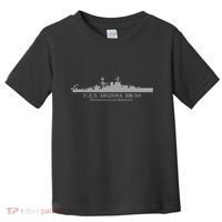 U.S.S. Arizona Bb 39 Battleship Wwii Tech Drawing Toddler T-Shirt thumb 0