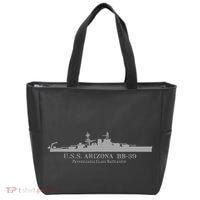 U.S.S. Arizona Bb 39 Battleship Wwii Tech Drawing Tote Bag thumb 0