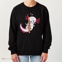 Underwater Axolotl Bassoon Player Music Bassoon Women's Sweatshirt thumb 0