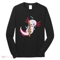 Underwater Axolotl Bassoon Player Music Bassoon Long Sleeve Shirt thumb 0