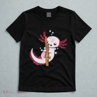 Underwater Axolotl Bassoon Player Music Bassoon T-Shirt thumb 5
