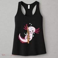 Underwater Axolotl Bassoon Player Music Bassoon Women's Tank Top thumb 3