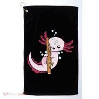 Underwater Axolotl Bassoon Player Music Bassoon Golf Towel thumb 0
