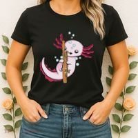 Underwater Axolotl Bassoon Player Music Bassoon Women's T-Shirt thumb 2