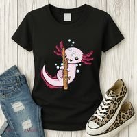 Underwater Axolotl Bassoon Player Music Bassoon Women's T-Shirt thumb 3