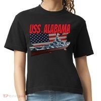 Uss Alabama Bbgift60 Ww2 And Cold War Veteran Battleship Boy Dad Gift Comfort Colors Boxy T-Shirt thumb 0
