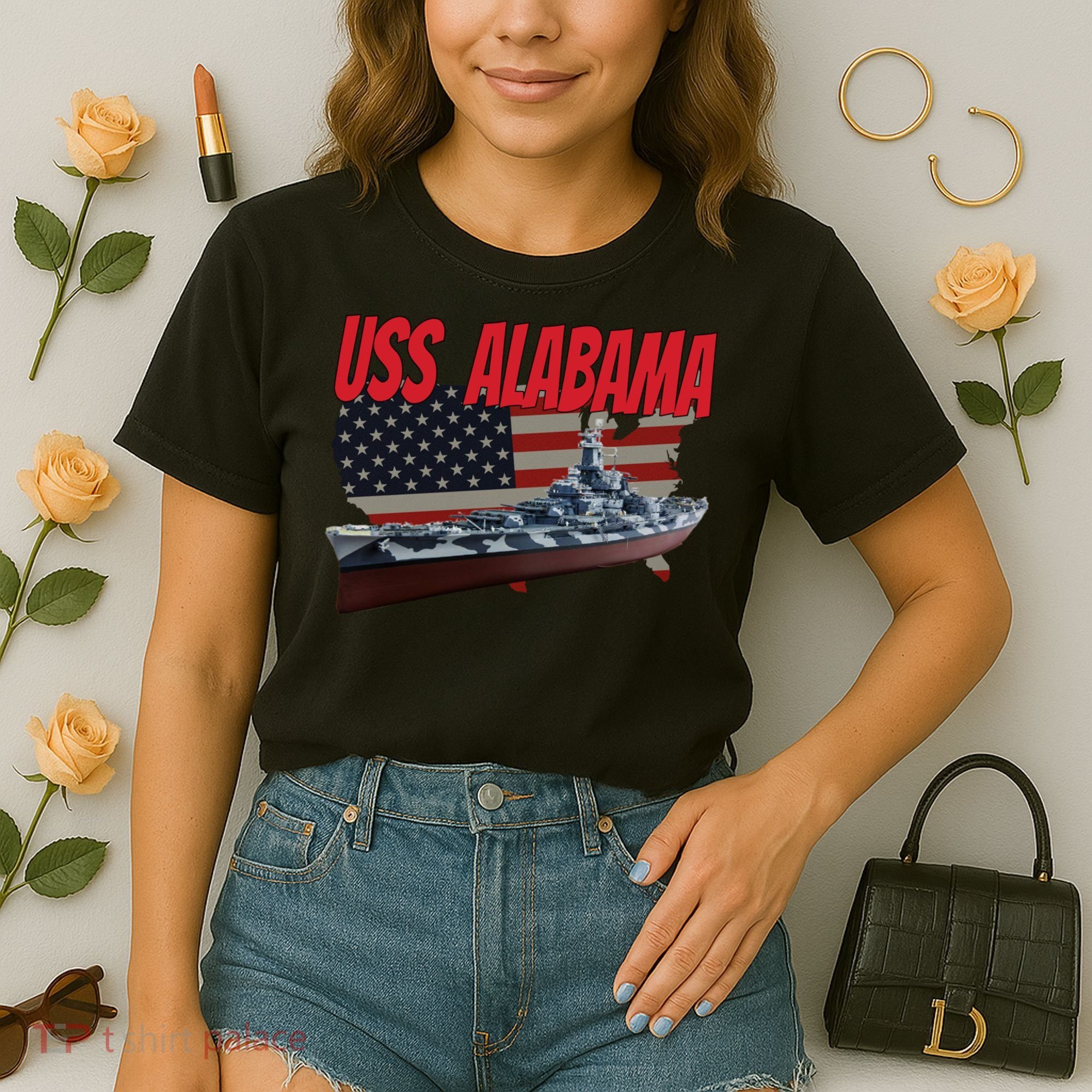 Uss Alabama Bbgift60 Ww2 And Cold War Veteran Battleship Boy Dad Gift Comfort Colors Boxy T-Shirt