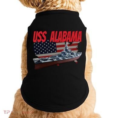 Uss Alabama Bbgift60 Ww2 And Cold War Veteran Battleship Boy Dad Gift Doggie Tank