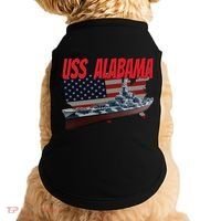 Uss Alabama Bbgift60 Ww2 And Cold War Veteran Battleship Boy Dad Gift Doggie Tank thumb 0
