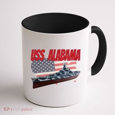 Uss Alabama Bbgift60 Ww2 And Cold War Veteran Battleship Boy Dad Gift Coffee Mug back