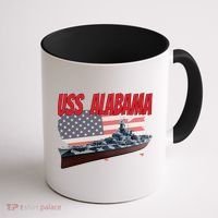 Uss Alabama Bbgift60 Ww2 And Cold War Veteran Battleship Boy Dad Gift Coffee Mug thumb 1