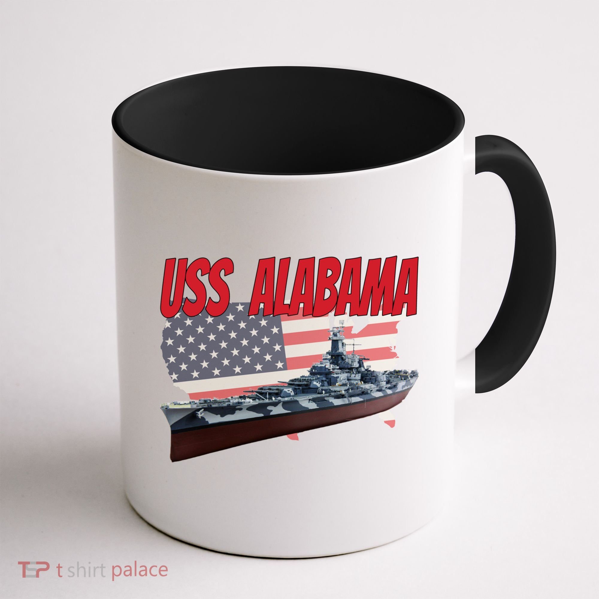 Uss Alabama Bbgift60 Ww2 And Cold War Veteran Battleship Boy Dad Gift Coffee Mug