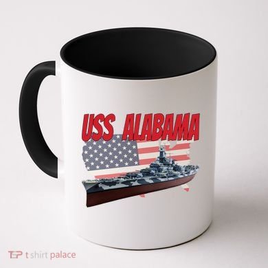 Uss Alabama Bbgift60 Ww2 And Cold War Veteran Battleship Boy Dad Gift Coffee Mug