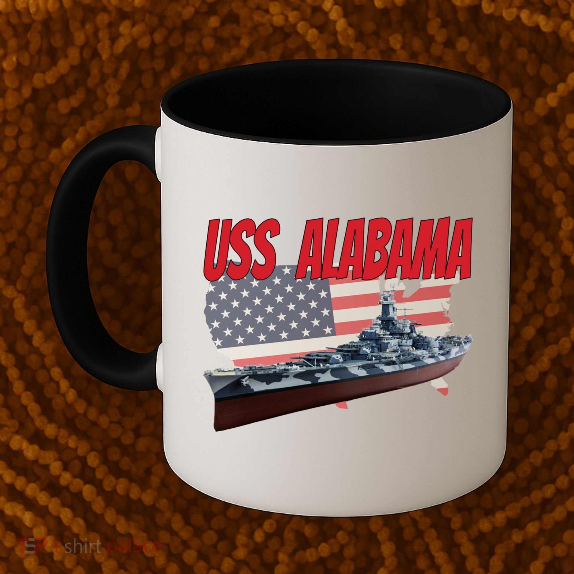 Uss Alabama Bbgift60 Ww2 And Cold War Veteran Battleship Boy Dad Gift Coffee Mug