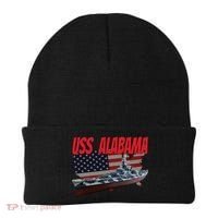 Uss Alabama Bbgift60 Ww2 And Cold War Veteran Battleship Boy Dad Gift Beanie thumb 0