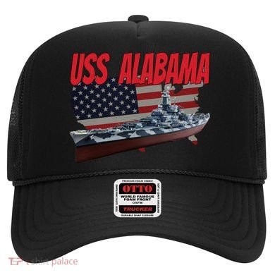 Uss Alabama Bbgift60 Ww2 And Cold War Veteran Battleship Boy Dad Gift Hat