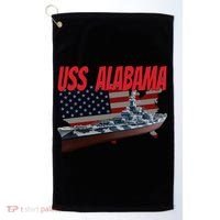 Uss Alabama Bbgift60 Ww2 And Cold War Veteran Battleship Boy Dad Gift Golf Towel thumb 0