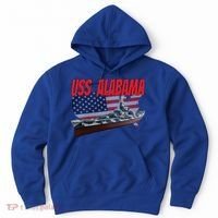 Uss Alabama Bbgift60 Ww2 And Cold War Veteran Battleship Boy Dad Gift Hoodie thumb 0