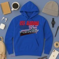 Uss Alabama Bbgift60 Ww2 And Cold War Veteran Battleship Boy Dad Gift Hoodie thumb 3