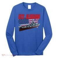Uss Alabama Bbgift60 Ww2 And Cold War Veteran Battleship Boy Dad Gift Long Sleeve Shirt thumb 0