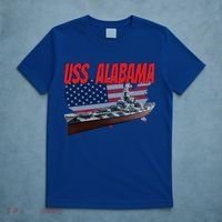 Uss Alabama Bbgift60 Ww2 And Cold War Veteran Battleship Boy Dad Gift T-Shirt thumb 5