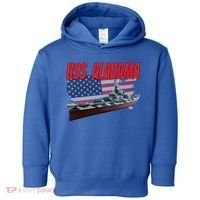 Uss Alabama Bbgift60 Ww2 And Cold War Veteran Battleship Boy Dad Gift Toddler Hoodie thumb 0