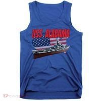 Uss Alabama Bbgift60 Ww2 And Cold War Veteran Battleship Boy Dad Gift Tank Top thumb 0
