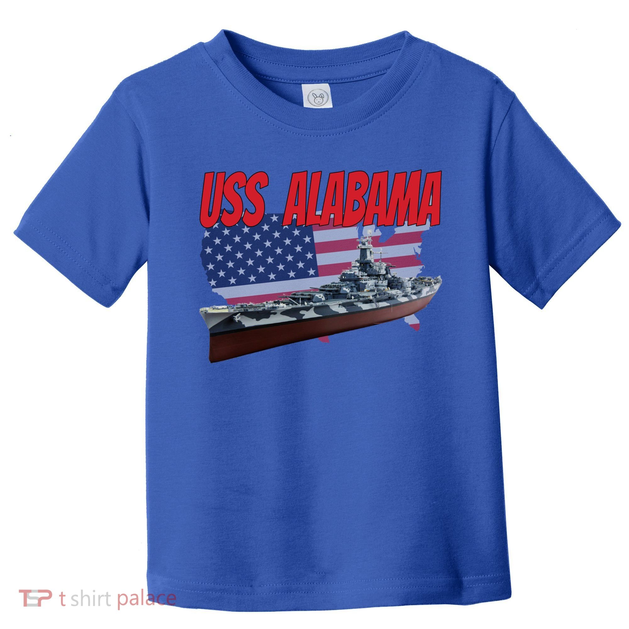 Uss Alabama Bbgift60 Ww2 And Cold War Veteran Battleship Boy Dad Gift Toddler T-Shirt