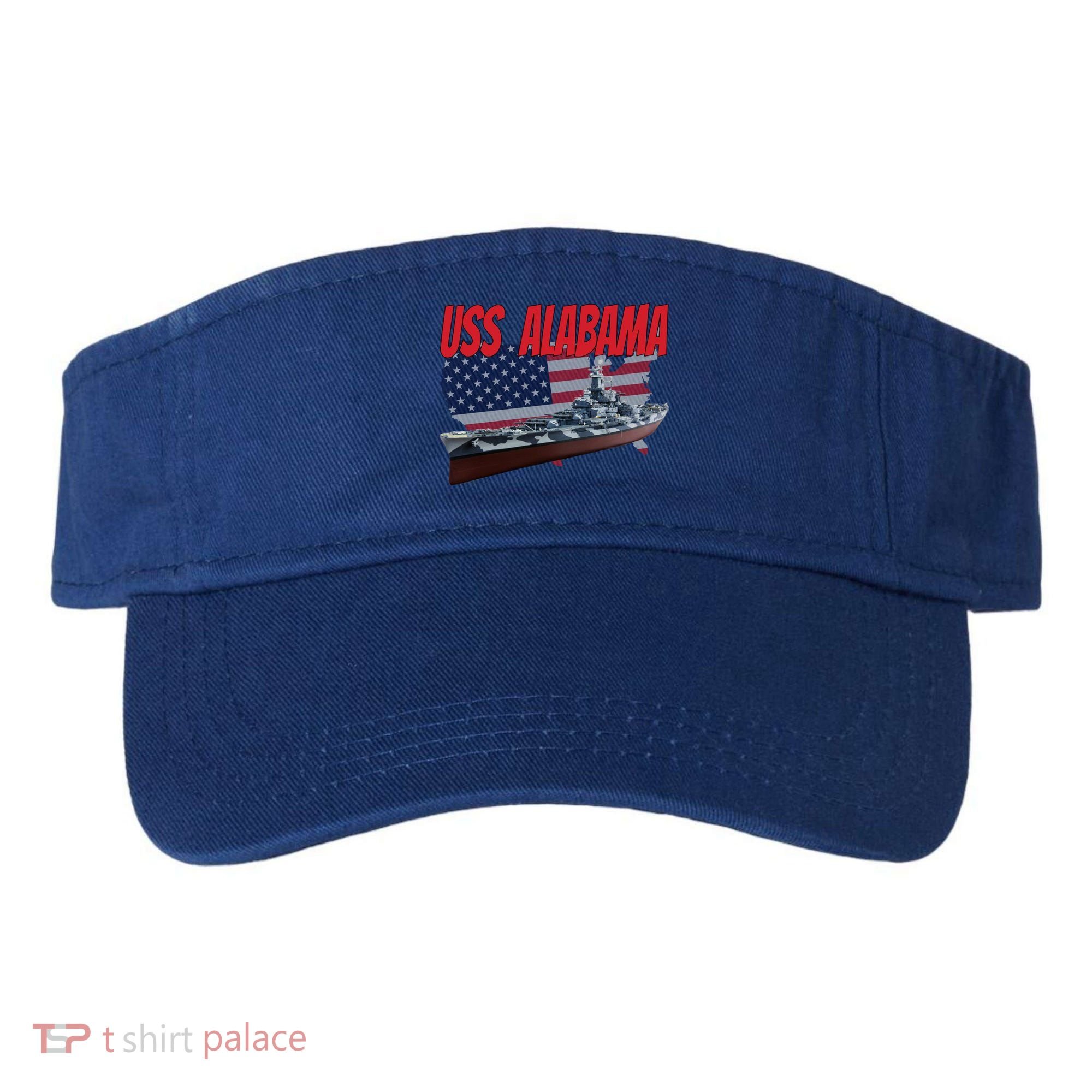 Uss Alabama Bbgift60 Ww2 And Cold War Veteran Battleship Boy Dad Gift Visor