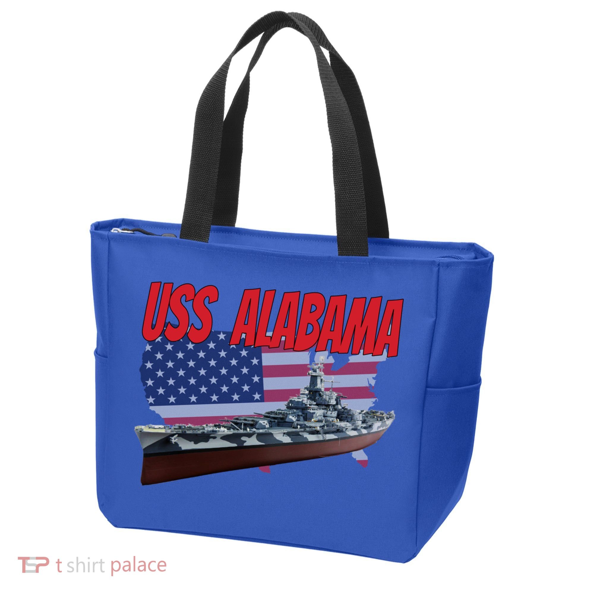 Uss Alabama Bbgift60 Ww2 And Cold War Veteran Battleship Boy Dad Gift Tote Bag