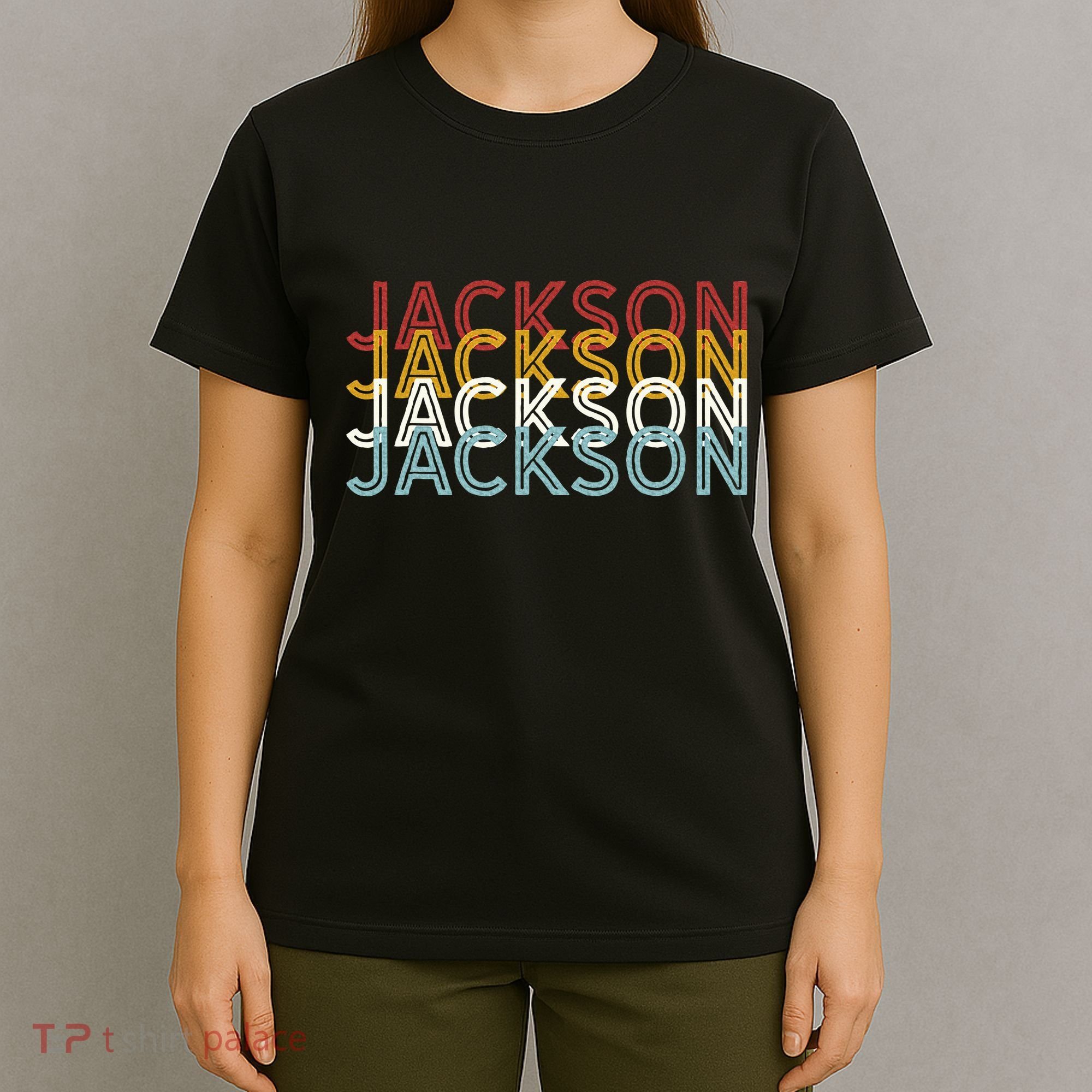 Us American City 70S Retro Usa Vintage Jackson T-Shirt